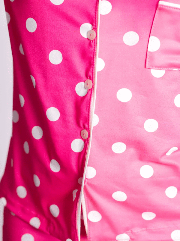 Pijama Feminino Americano Curto Pink Poás - Imagem 3