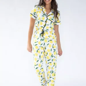 Pijama Feminino Americano Meia Estação Ana Limão Siciliano