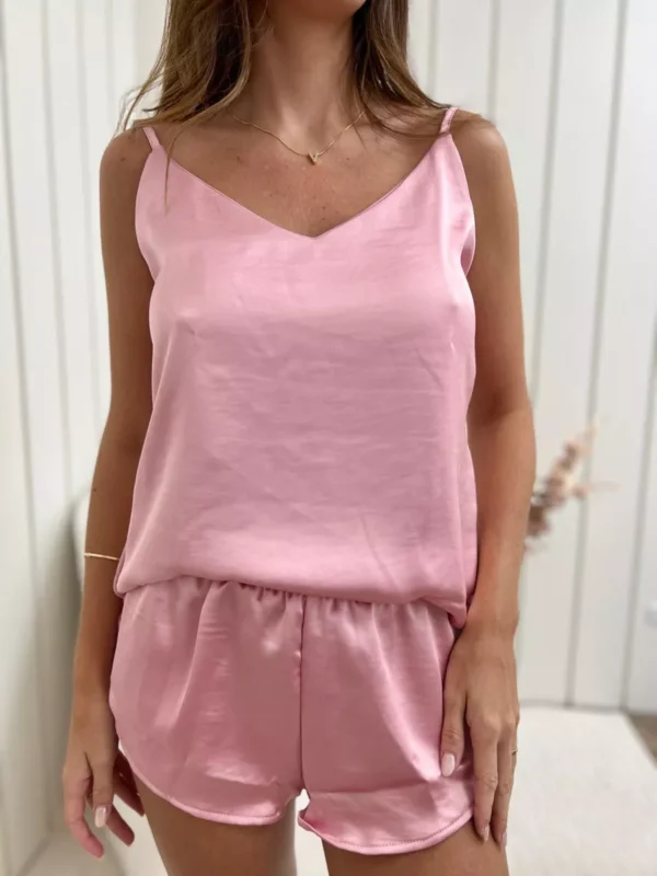 Short Doll Cetim Rosa - Imagem 4