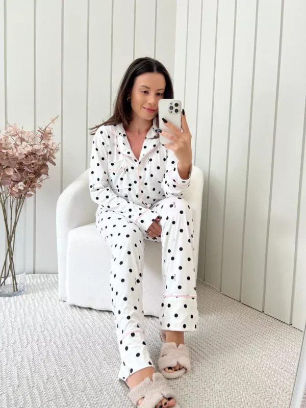 Pijama Feminino Americano Longo Poás - Imagem 4