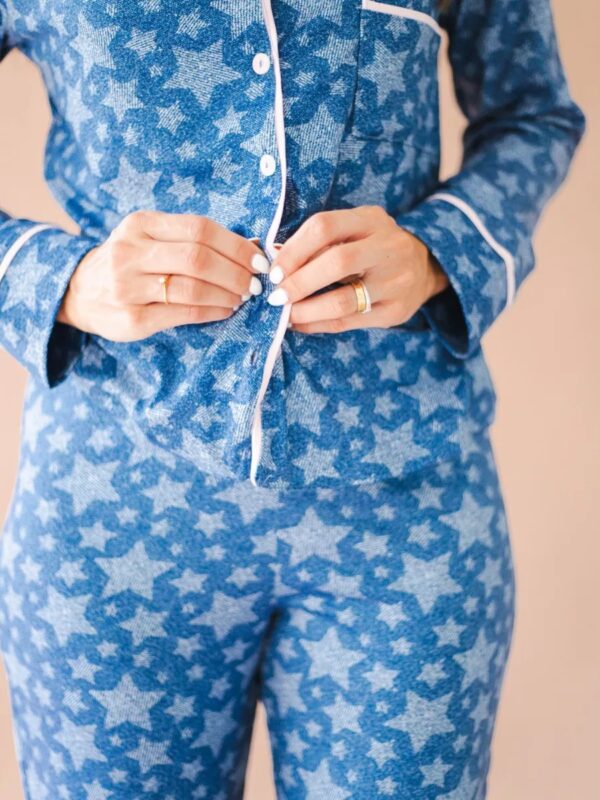 Pijama Feminino Americano Longo Aléxia Stars - Imagem 3