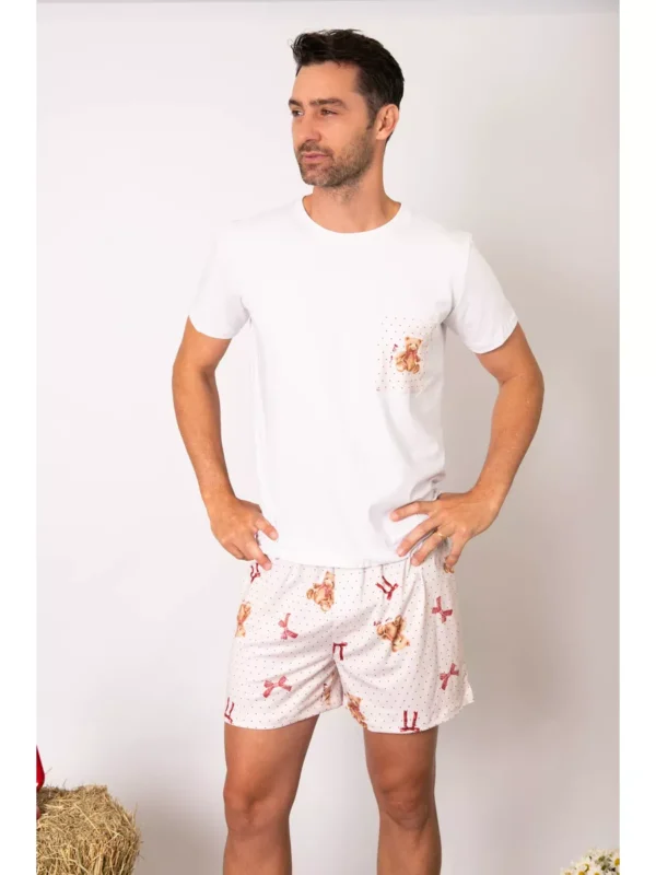 Pijama Masculino Curto Ursos Laços - Imagem 5