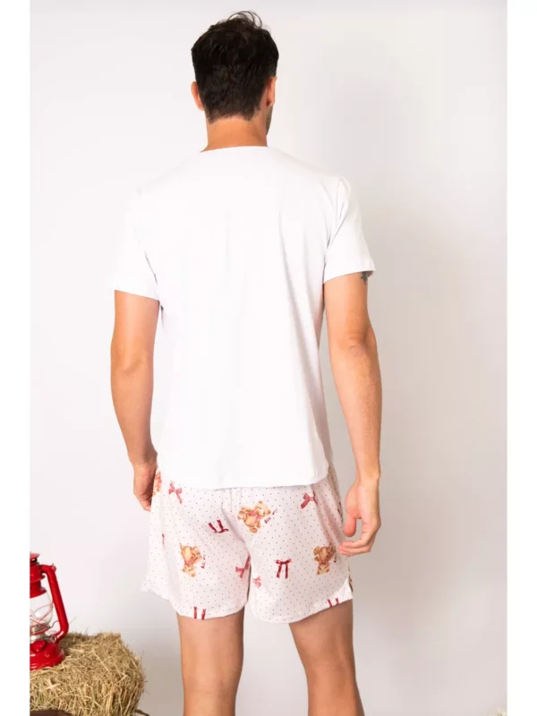Pijama Masculino Curto Ursos Laços - Imagem 4