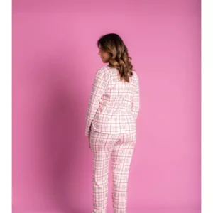 Pijama Feminino Americano Longo Xadrez