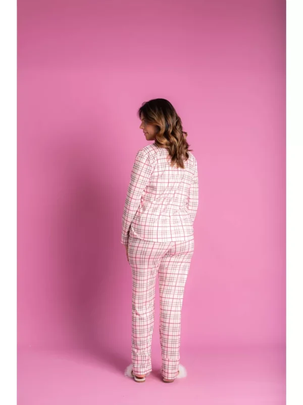 Pijama Feminino Americano Longo Xadrez