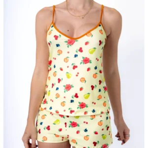 Pijama Curto Alcinha Frutinhas