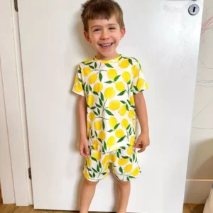 Pijama Infantil Curto Limão