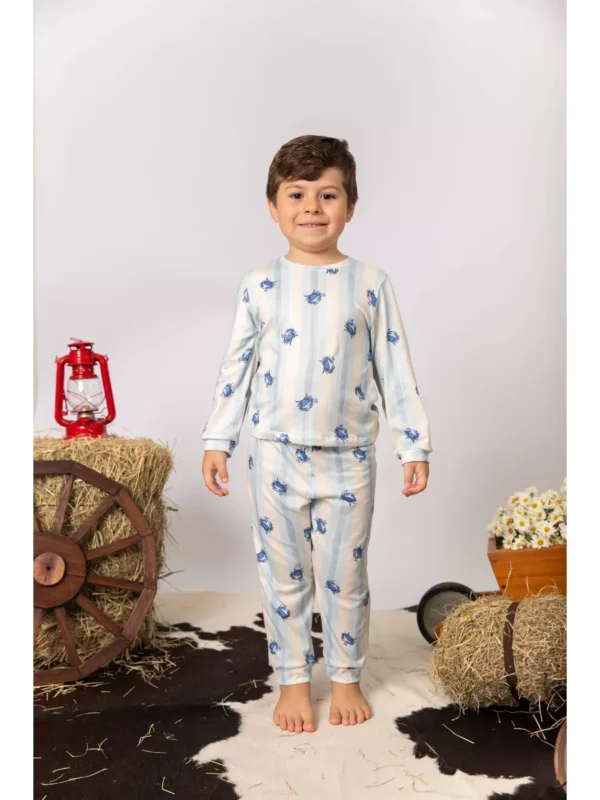 Pijama Infantil Longo Caranguejo - Imagem 4