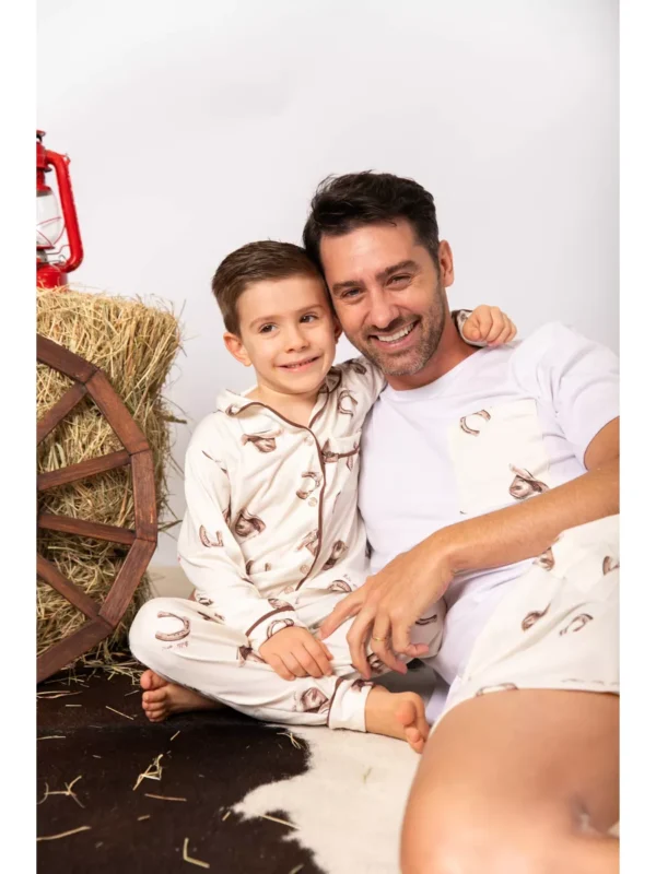 Pijama Infantil Americano Longo Chapéu Ferradura - Imagem 3