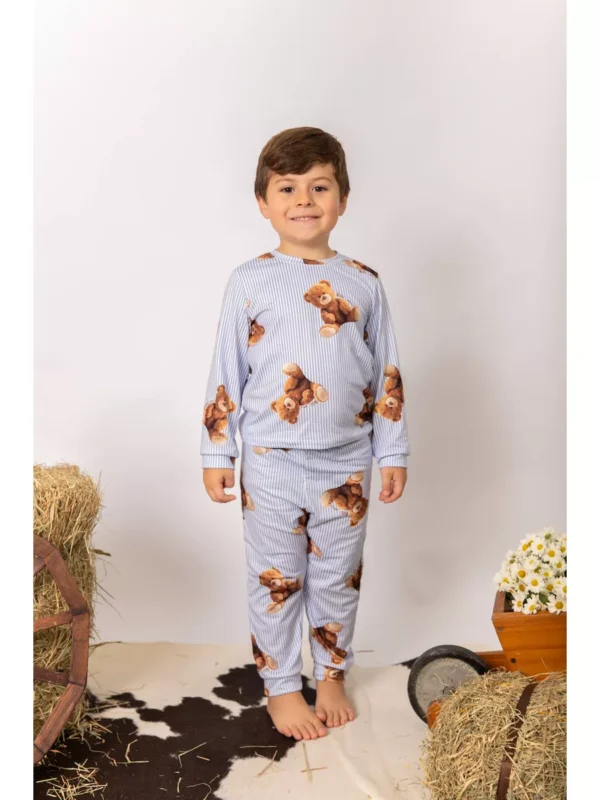 Pijama Infantil longo New Bear Ursos