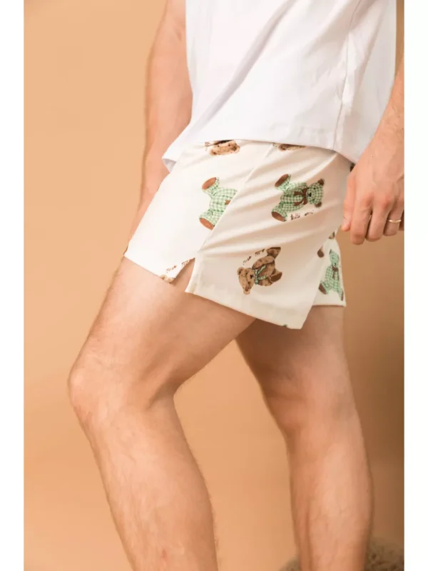 Pijama Masculino Curto Ursos Verde - Imagem 2