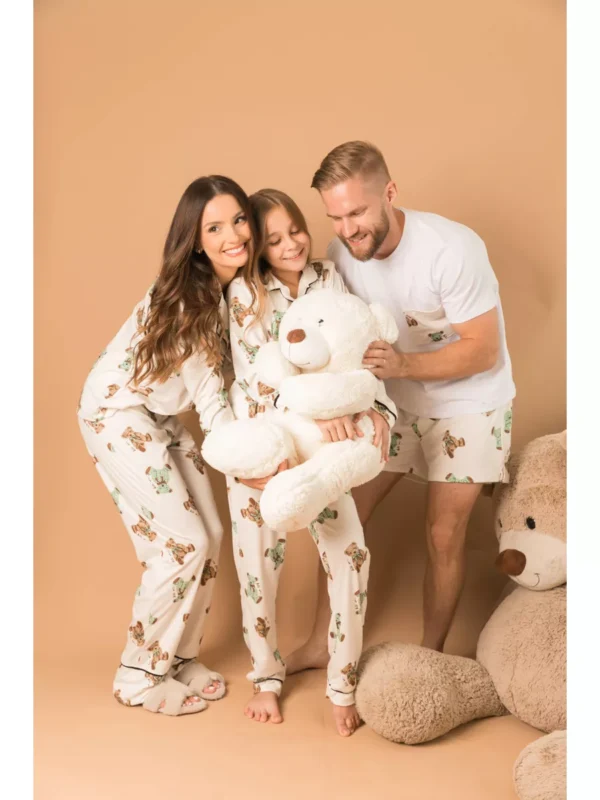 Pijama Infantil Americano Longo Ursos Verde - Imagem 4